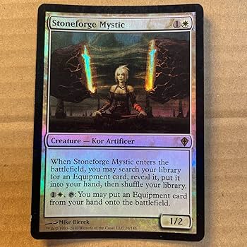 MTG【石鍛冶の神秘家 foil】ダブルマスターズ　拡張　日本語 Foil】《石鍛冶の神秘家/Stoneforge Mystic》[WWK] 白R | 日本